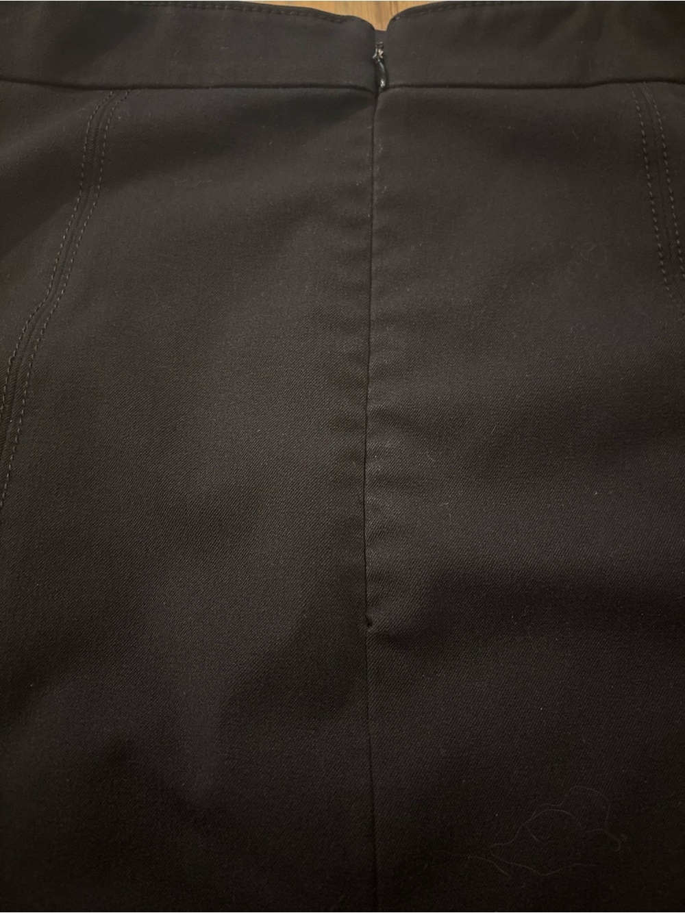 Ann Taylor Black Sailor-Style High-Waist Button Pencil Skirt (25" Length) - Picture 5 of 14